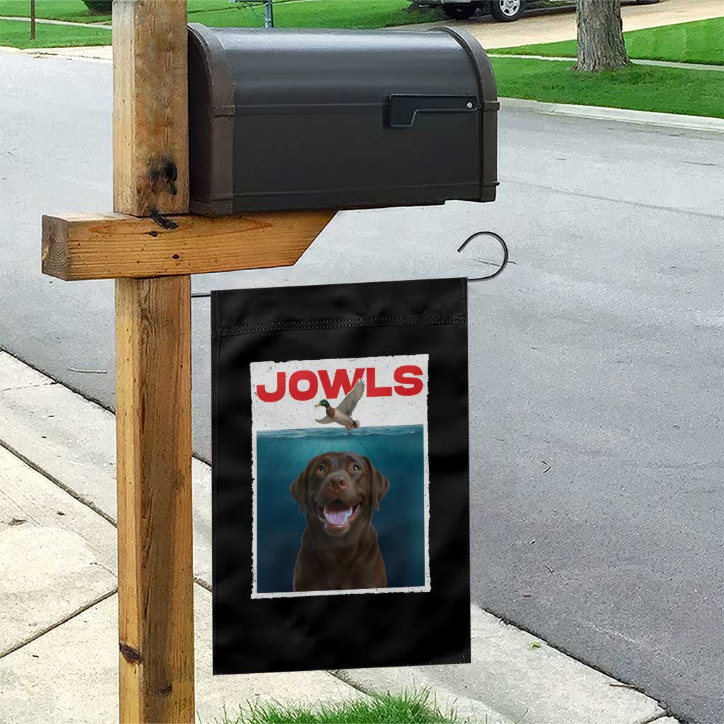 Chocolate Labrador Retriever Garden Flag Funny Jowls Horror Dog Poster TS12 Print Your Wear