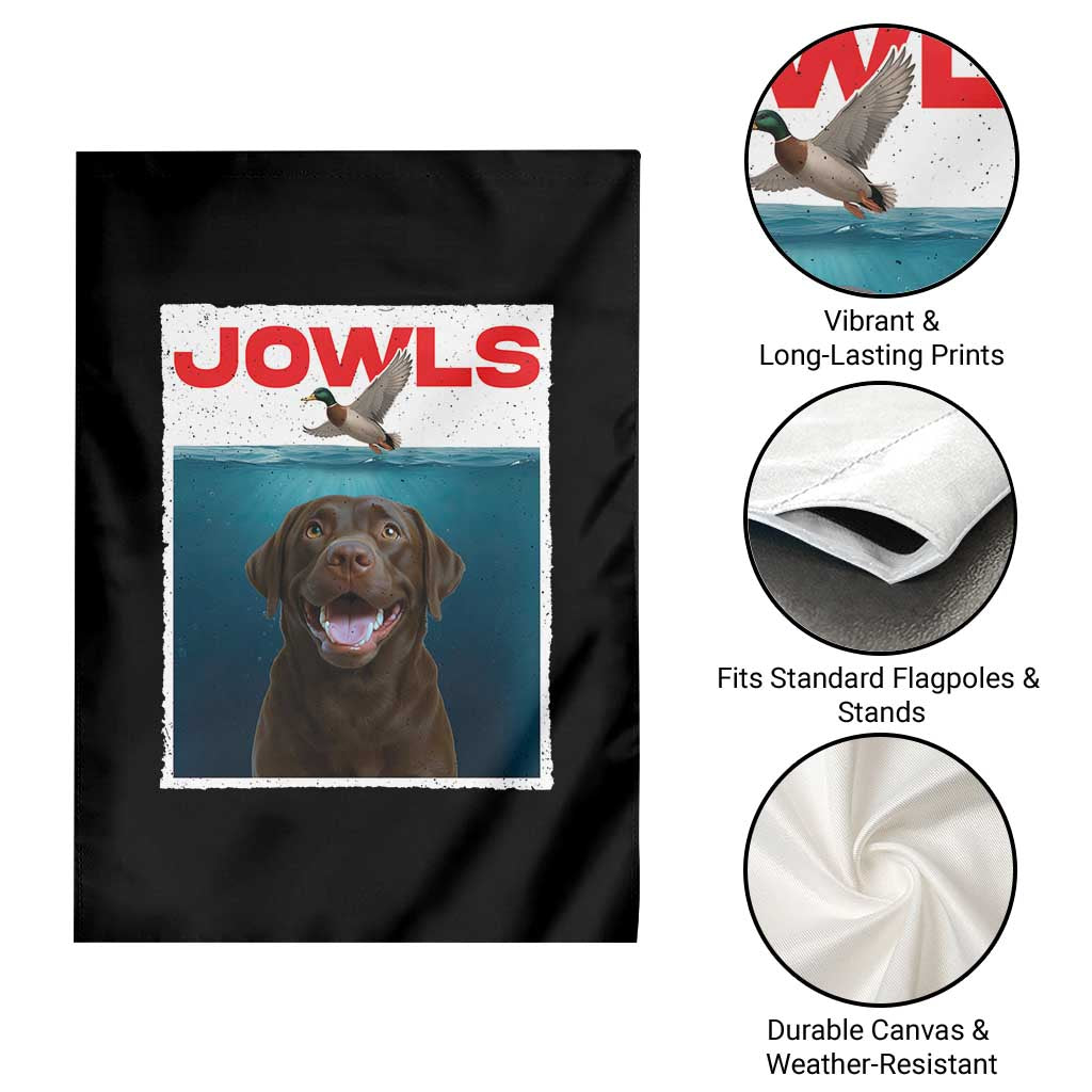 Chocolate Labrador Retriever Garden Flag Funny Jowls Horror Dog Poster TS12 Print Your Wear