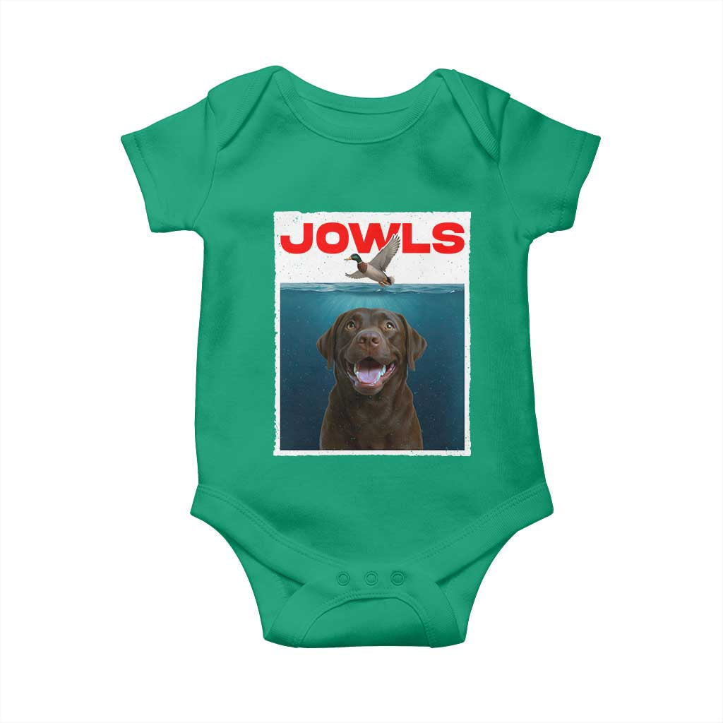 Chocolate Labrador Retriever Baby Onesie Funny Jowls Horror Dog Poster TS12 Irish Green Print Your Wear