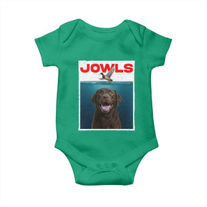 Chocolate Labrador Retriever Baby Onesie Funny Jowls Horror Dog Poster TS12 Irish Green Print Your Wear