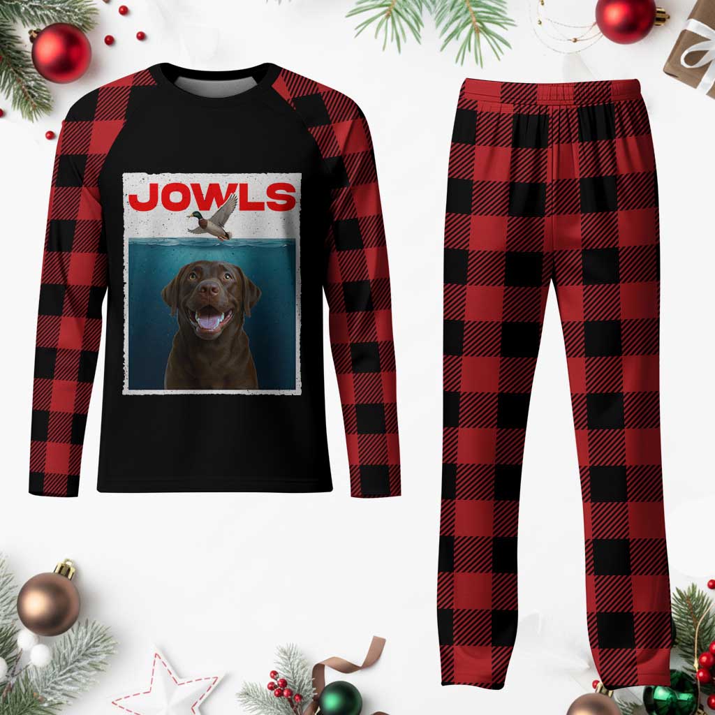 Chocolate Labrador Retriever Plaid Pajama Set Funny Jowls Horror Dog Poster TS12 Buffalo Plaid Print Your Wear