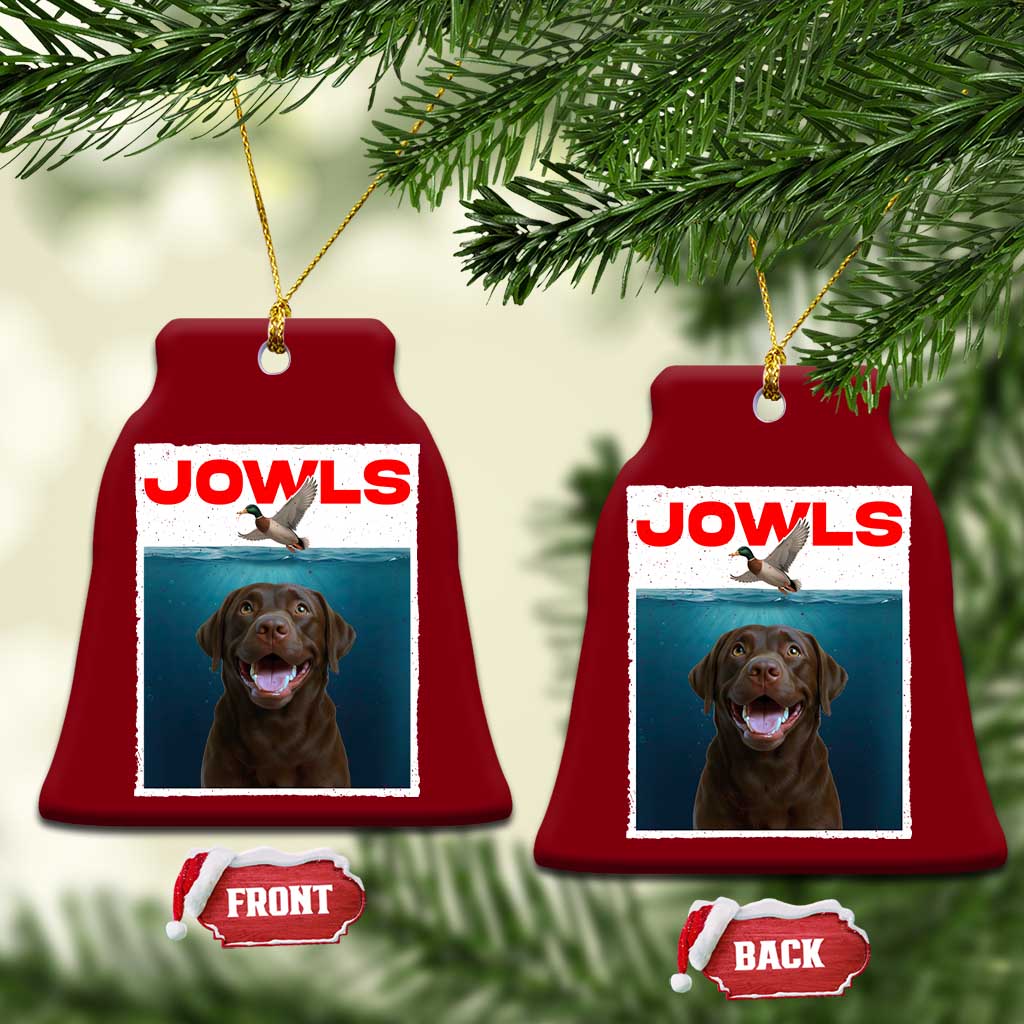 Chocolate Labrador Retriever Ceramic Ornament Funny Jowls Horror Dog Poster TS12 Print Your Wear