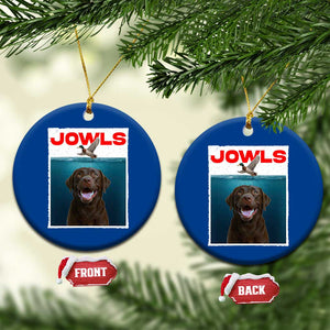 Chocolate Labrador Retriever Ceramic Ornament Funny Jowls Horror Dog Poster TS12 1pc Blue Print Your Wear
