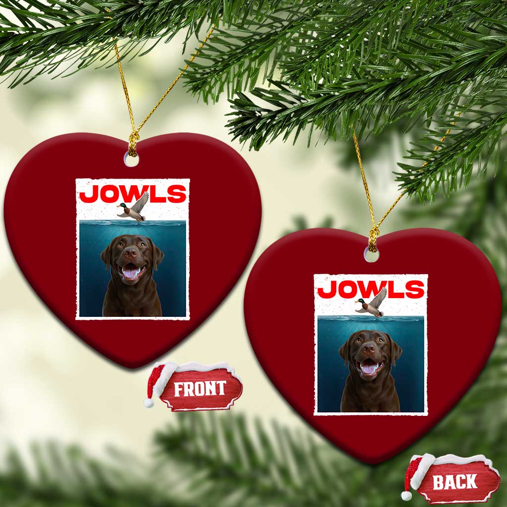 Chocolate Labrador Retriever Ceramic Ornament Funny Jowls Horror Dog Poster TS12 Print Your Wear