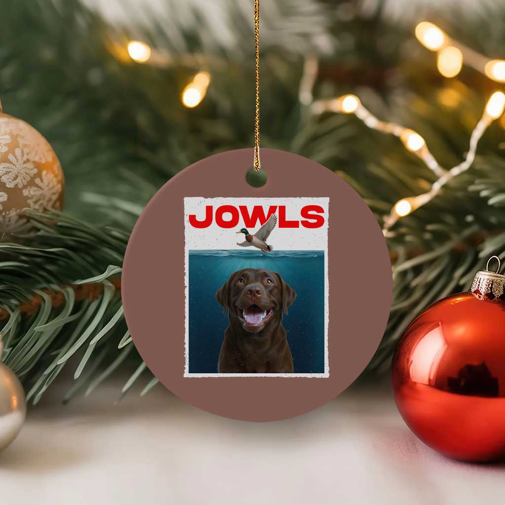 Chocolate Labrador Retriever Ceramic Ornament Funny Jowls Horror Dog Poster TS12 1pc Mocha Print Your Wear