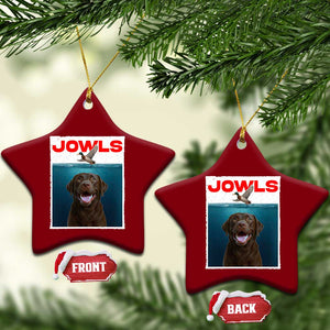 Chocolate Labrador Retriever Ceramic Ornament Funny Jowls Horror Dog Poster TS12 Print Your Wear