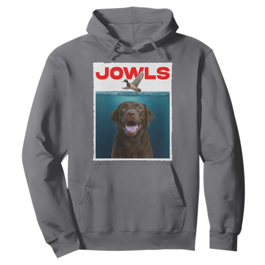 Chocolate Labrador Retriever Hoodie Funny Jowls Horror Dog Poster TS12 Charcoal Print Your Wear