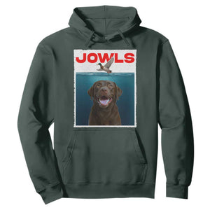 Chocolate Labrador Retriever Hoodie Funny Jowls Horror Dog Poster TS12 Dark Forest Green Print Your Wear