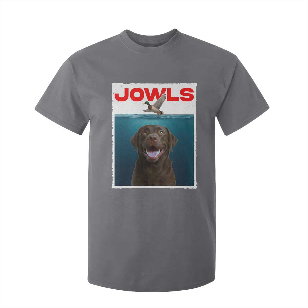 Chocolate Labrador Retriever T Shirt For Kid Funny Jowls Horror Dog Poster TS12 Charcoal Print Your Wear