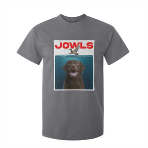 Chocolate Labrador Retriever T Shirt For Kid Funny Jowls Horror Dog Poster TS12 Charcoal Print Your Wear