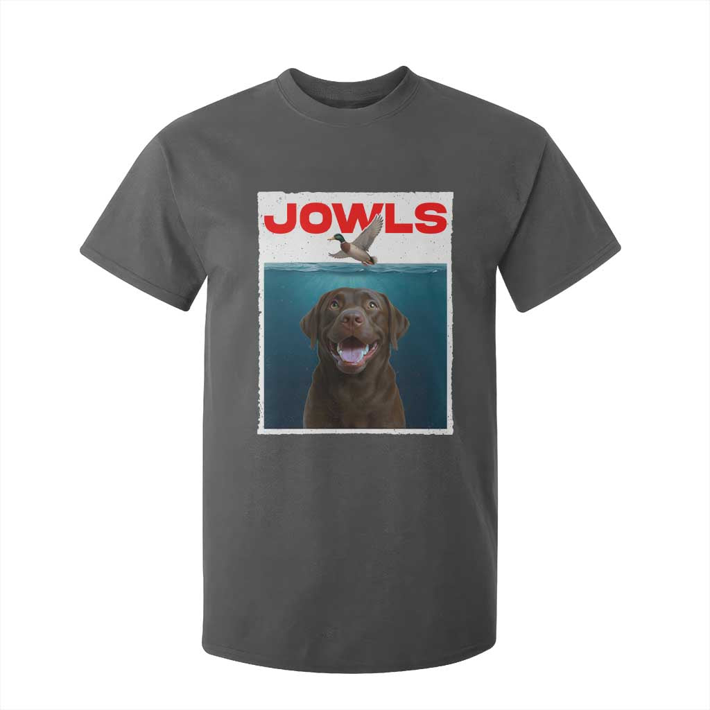 Chocolate Labrador Retriever T Shirt For Kid Funny Jowls Horror Dog Poster TS12 Dark Heather Print Your Wear