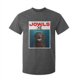 Chocolate Labrador Retriever T Shirt For Kid Funny Jowls Horror Dog Poster TS12 Dark Heather Print Your Wear