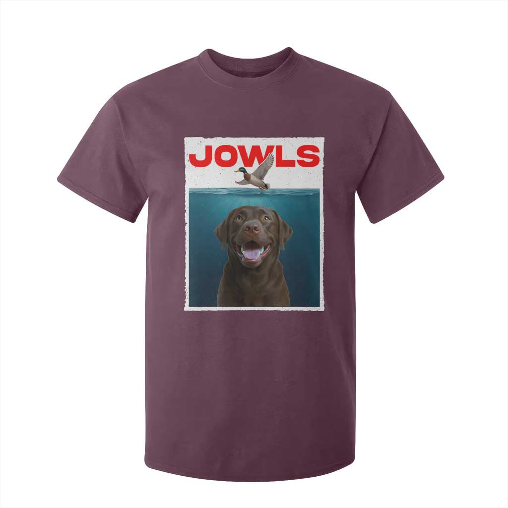 Chocolate Labrador Retriever T Shirt For Kid Funny Jowls Horror Dog Poster TS12 Maroon Print Your Wear