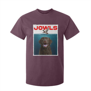 Chocolate Labrador Retriever T Shirt For Kid Funny Jowls Horror Dog Poster TS12 Maroon Print Your Wear