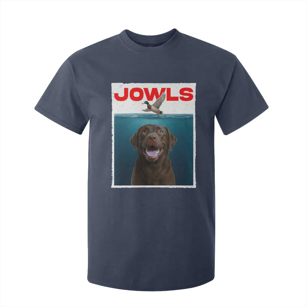 Chocolate Labrador Retriever T Shirt For Kid Funny Jowls Horror Dog Poster TS12 Navy Print Your Wear