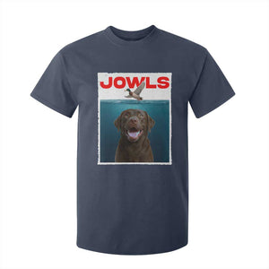 Chocolate Labrador Retriever T Shirt For Kid Funny Jowls Horror Dog Poster TS12 Navy Print Your Wear