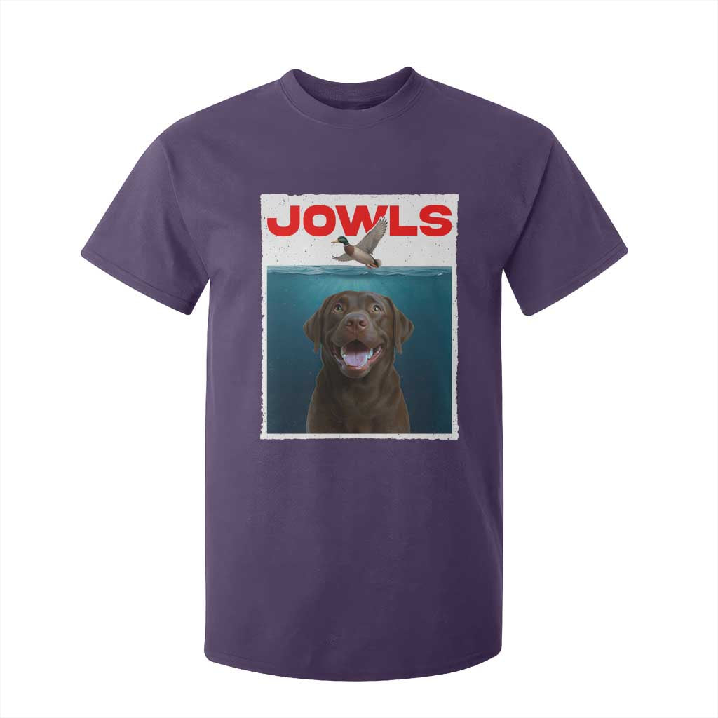 Chocolate Labrador Retriever T Shirt For Kid Funny Jowls Horror Dog Poster TS12 Purple Print Your Wear