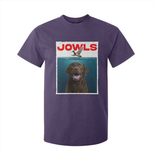 Chocolate Labrador Retriever T Shirt For Kid Funny Jowls Horror Dog Poster TS12 Purple Print Your Wear