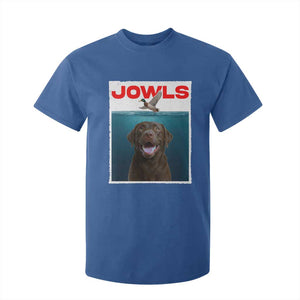 Chocolate Labrador Retriever T Shirt For Kid Funny Jowls Horror Dog Poster TS12 Royal Blue Print Your Wear