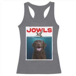 Chocolate Labrador Retriever Racerback Tank Top Funny Jowls Horror Dog Poster TS12 Charcoal Print Your Wear