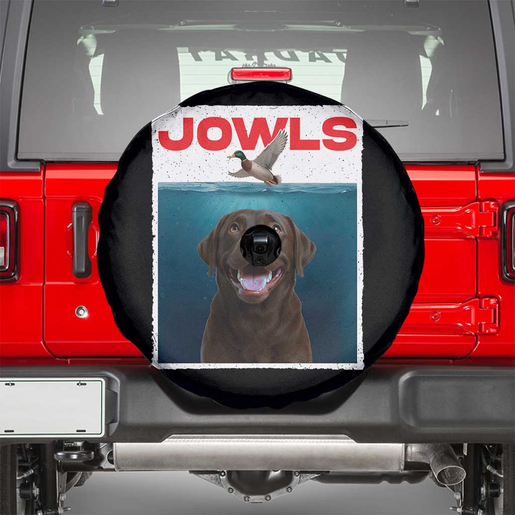Chocolate Labrador Retriever Spare Tire Cover Funny Jowls Horror Dog Poster TS12 Black Print Your Wear