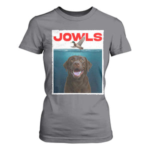 Chocolate Labrador Retriever T Shirt For Women Funny Jowls Horror Dog Poster TS12 Charcoal Print Your Wear