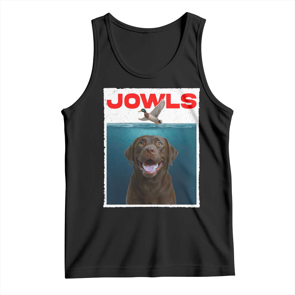 Chocolate Labrador Retriever Tank Top Funny Jowls Horror Dog Poster TS12 Black Print Your Wear