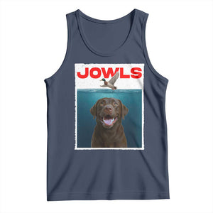 Chocolate Labrador Retriever Tank Top Funny Jowls Horror Dog Poster TS12 Navy Print Your Wear
