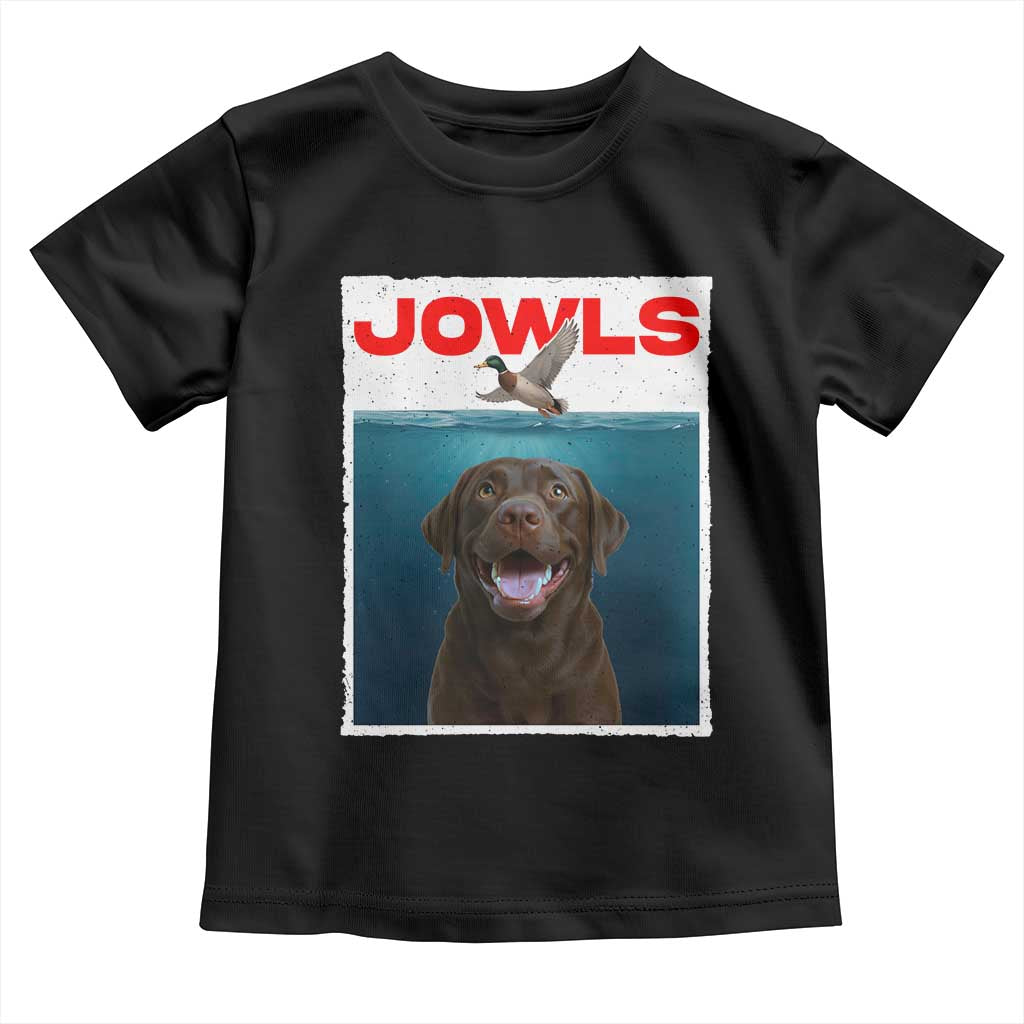 Chocolate Labrador Retriever Toddler T Shirt Funny Jowls Horror Dog Poster TS12 Black Print Your Wear