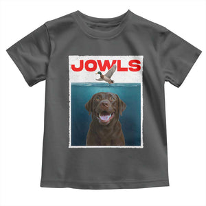 Chocolate Labrador Retriever Toddler T Shirt Funny Jowls Horror Dog Poster TS12 Dark Heather Print Your Wear