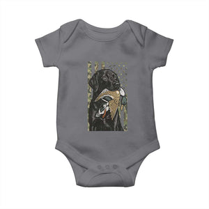 Patriotic Black Lab Baby Onesie Hunting Dog American Flag Camo Gift TS12 Charcoal Print Your Wear
