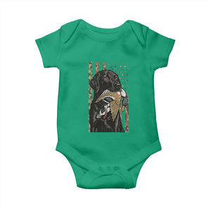 Patriotic Black Lab Baby Onesie Hunting Dog American Flag Camo Gift TS12 Irish Green Print Your Wear