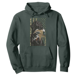 Patriotic Black Lab Hoodie Hunting Dog American Flag Camo Gift TS12 Dark Forest Green Print Your Wear