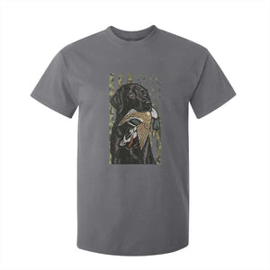 Patriotic Black Lab T Shirt For Kid Hunting Dog American Flag Camo Gift TS12 Charcoal Print Your Wear