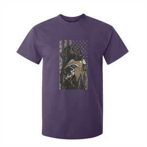 Patriotic Black Lab T Shirt For Kid Hunting Dog American Flag Camo Gift TS12 Purple Print Your Wear