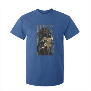 Patriotic Black Lab T Shirt For Kid Hunting Dog American Flag Camo Gift TS12 Royal Blue Print Your Wear
