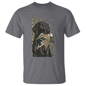 Patriotic Black Lab T Shirt Hunting Dog American Flag Camo Gift TS12 Charcoal Print Your Wear
