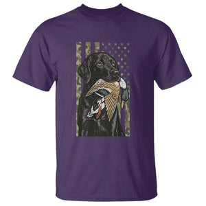 Patriotic Black Lab T Shirt Hunting Dog American Flag Camo Gift TS12 Purple Print Your Wear