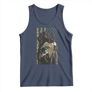 Patriotic Black Lab Tank Top Hunting Dog American Flag Camo Gift TS12 Navy Print Your Wear