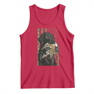 Patriotic Black Lab Tank Top Hunting Dog American Flag Camo Gift TS12 Red Print Your Wear