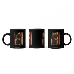 Black Labrador Coffee Mug Hunting American Flag Dog Lover Gift TS12 Print Your Wear