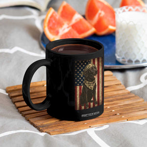 Black Labrador Coffee Mug Hunting American Flag Dog Lover Gift TS12 Print Your Wear