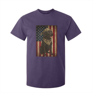 Black Labrador T Shirt For Kid Hunting American Flag Dog Lover Gift TS12 Purple Print Your Wear
