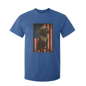 Black Labrador T Shirt For Kid Hunting American Flag Dog Lover Gift TS12 Royal Blue Print Your Wear
