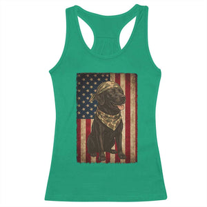 Black Labrador Racerback Tank Top Hunting American Flag Dog Lover Gift TS12 Irish Green Print Your Wear