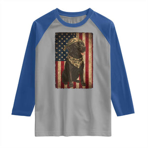 Black Labrador Raglan Shirt Hunting American Flag Dog Lover Gift TS12 Sport Gray Royal Print Your Wear