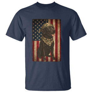 Black Labrador T Shirt Hunting American Flag Dog Lover Gift TS12 Navy Print Your Wear