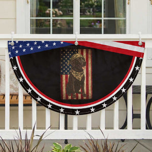 Black Labrador Patriotic Fan Flag Hunting American Flag Dog Lover Gift