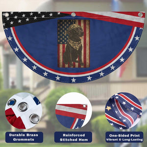 Black Labrador Patriotic Fan Flag Hunting American Flag Dog Lover Gift