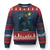 Starry Night Art Parody Ugly Christmas Sweater Girl And Labrador Retriever Dog Mom Gift - Print Your Wear